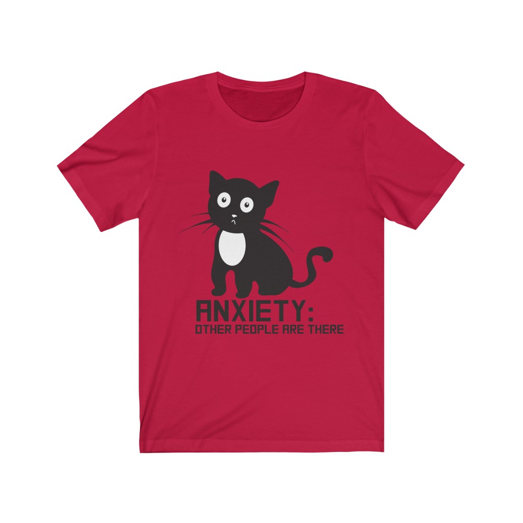 Cat Anxiety — Unisex T-Shirt - Image 4