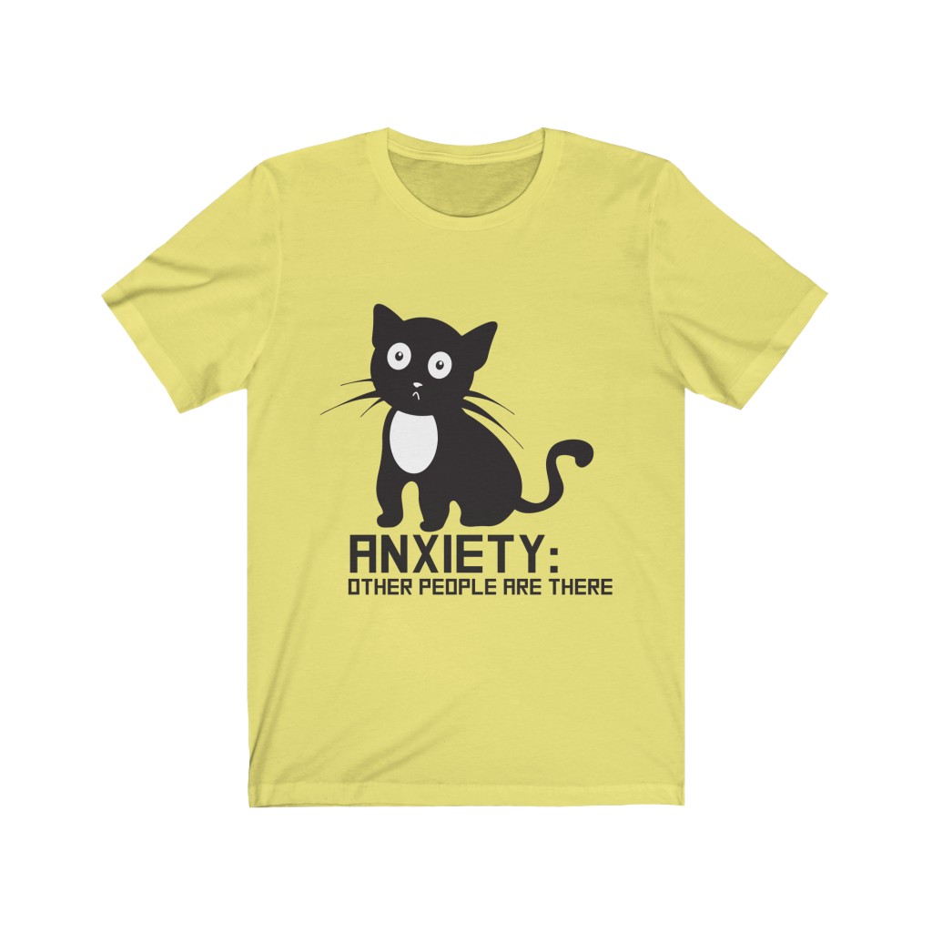 Cat Anxiety — Unisex T-Shirt - Image 2