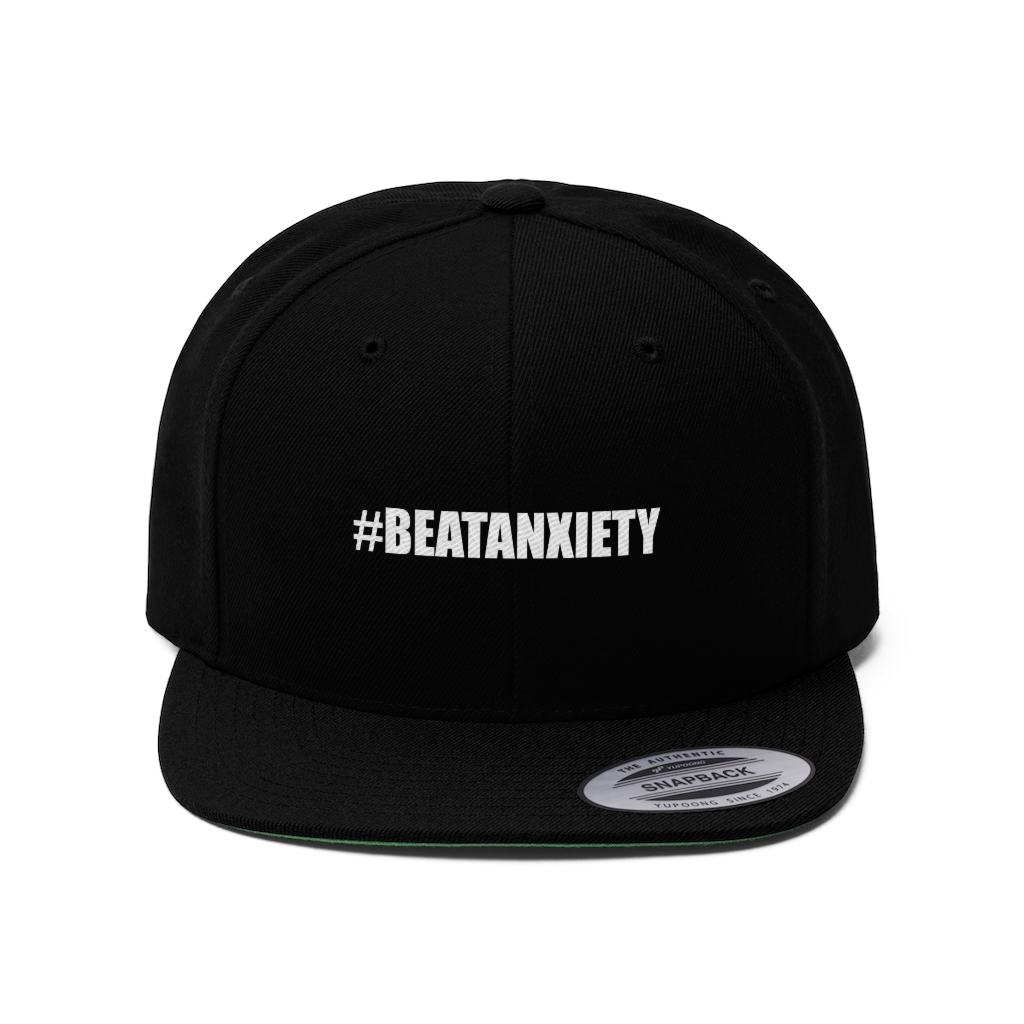 #Beatanxiety Unisex Flat Bill Hat
