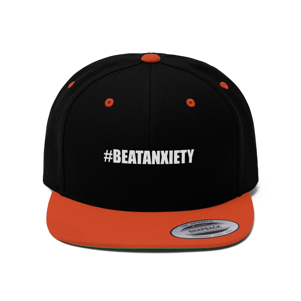 #Beatanxiety Unisex Flat Bill Hat - Image 9
