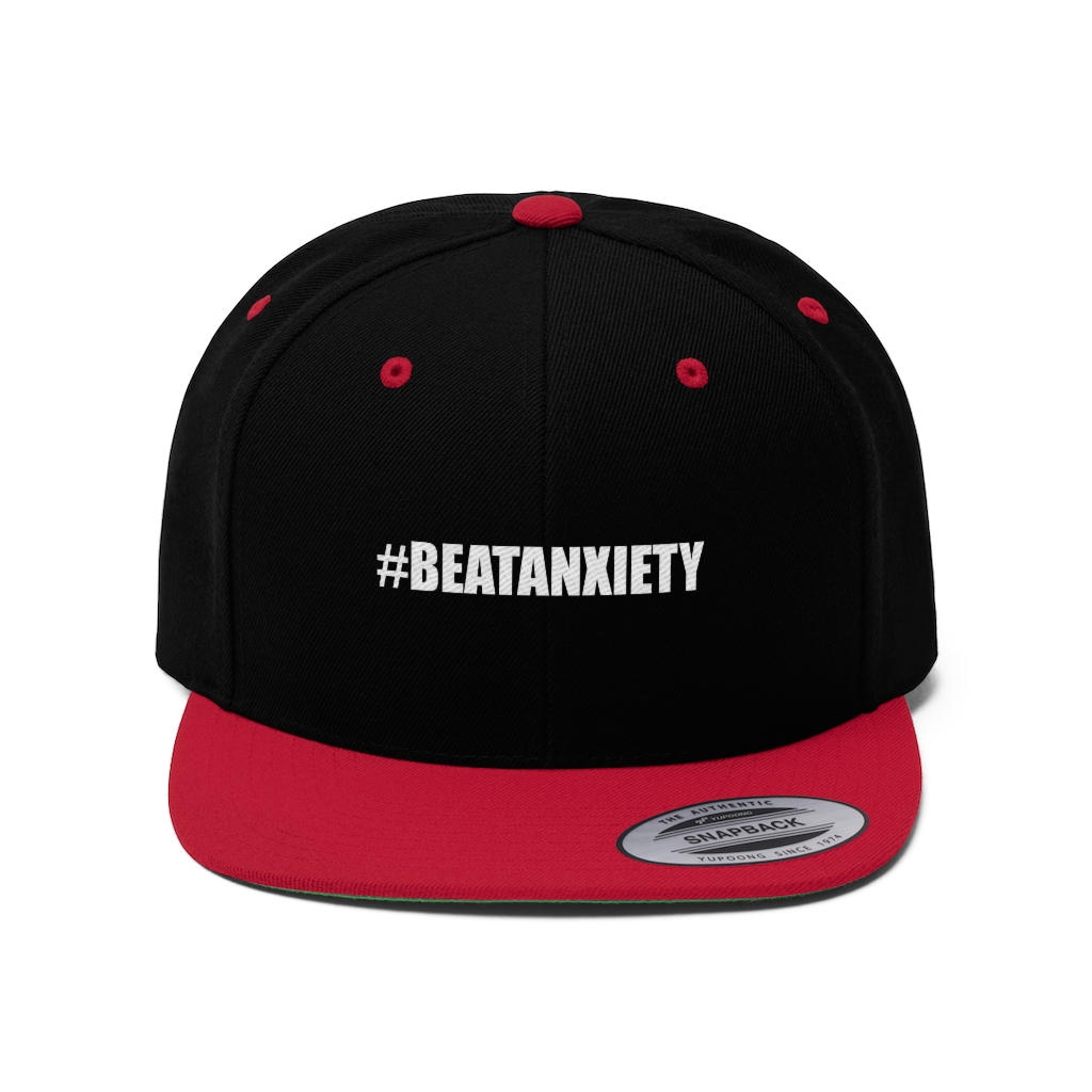 #Beatanxiety Unisex Flat Bill Hat - Image 5