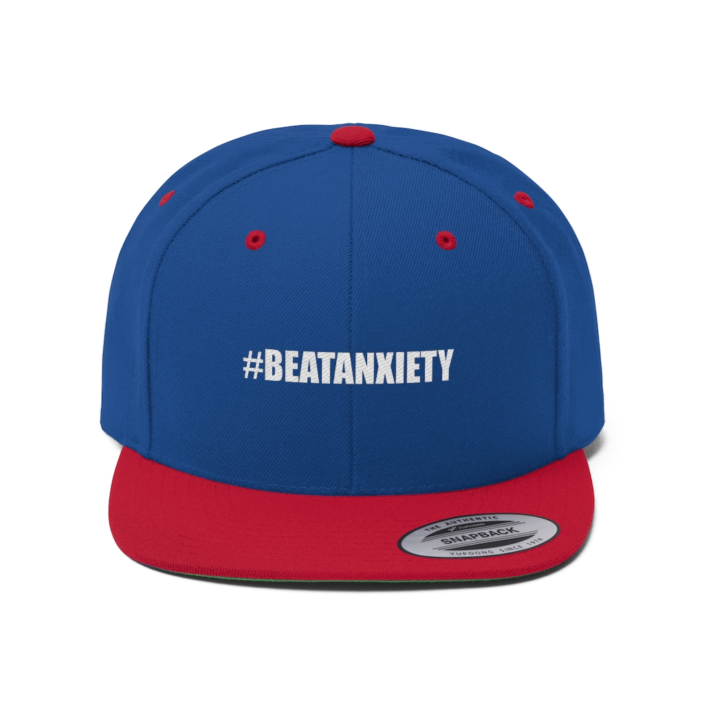 #Beatanxiety Unisex Flat Bill Hat - Image 17