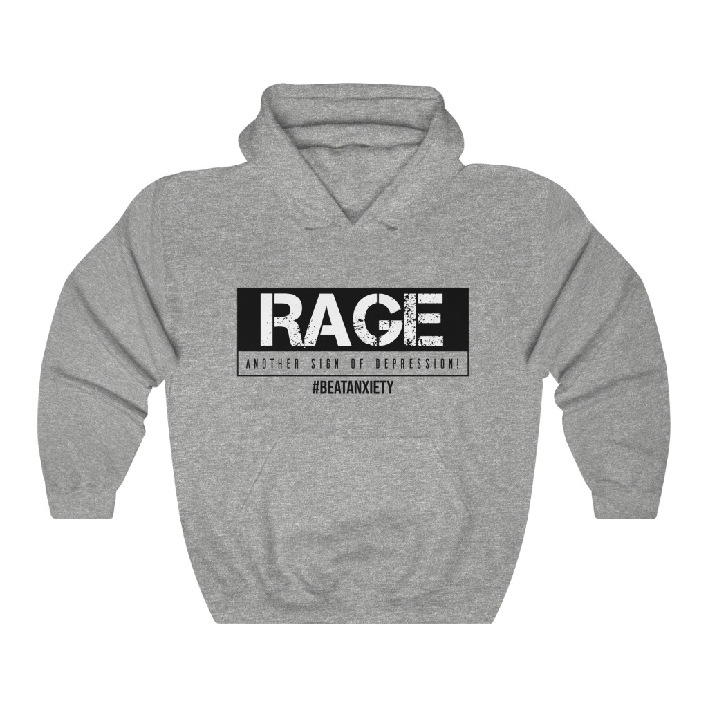 Rage Another Sign Of Depression — Hoodie