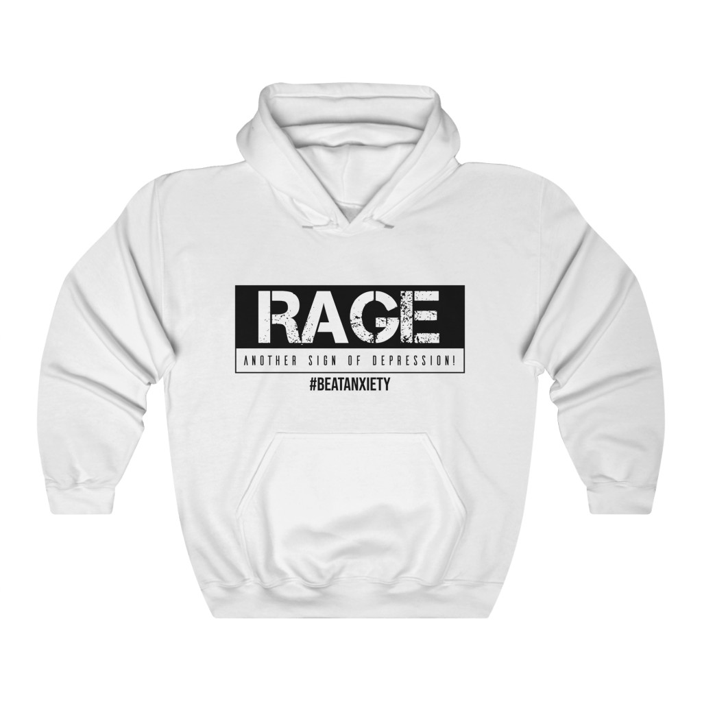 Rage Another Sign Of Depression — Hoodie - Image 2
