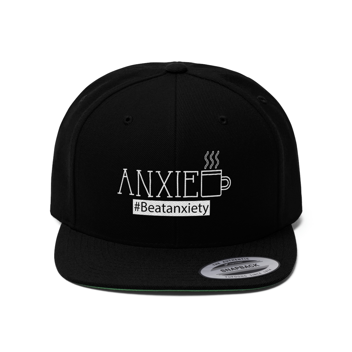 Anxiety Coffee Unisex Flat Bill Hat - Image 6