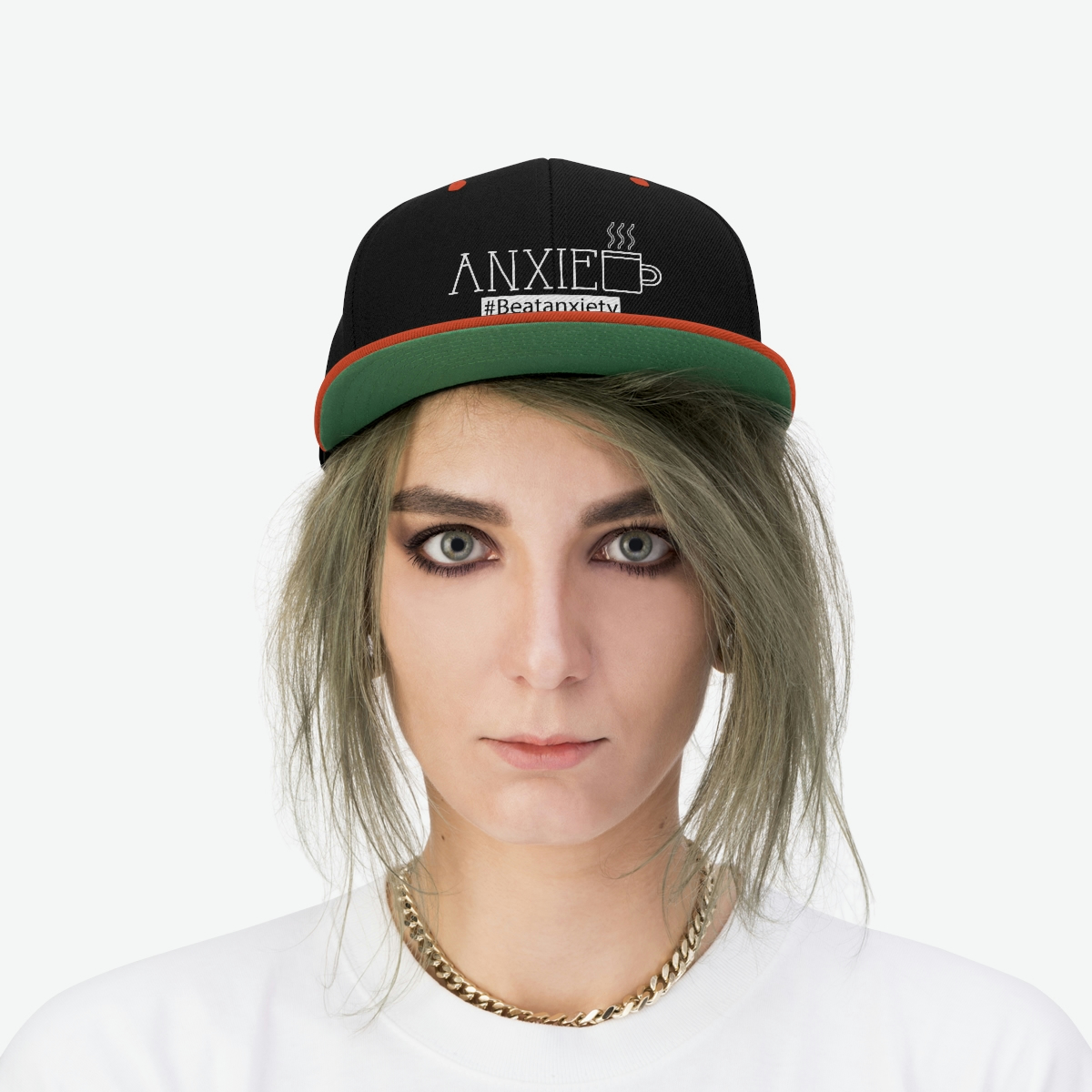 Anxiety Coffee Unisex Flat Bill Hat - Image 17