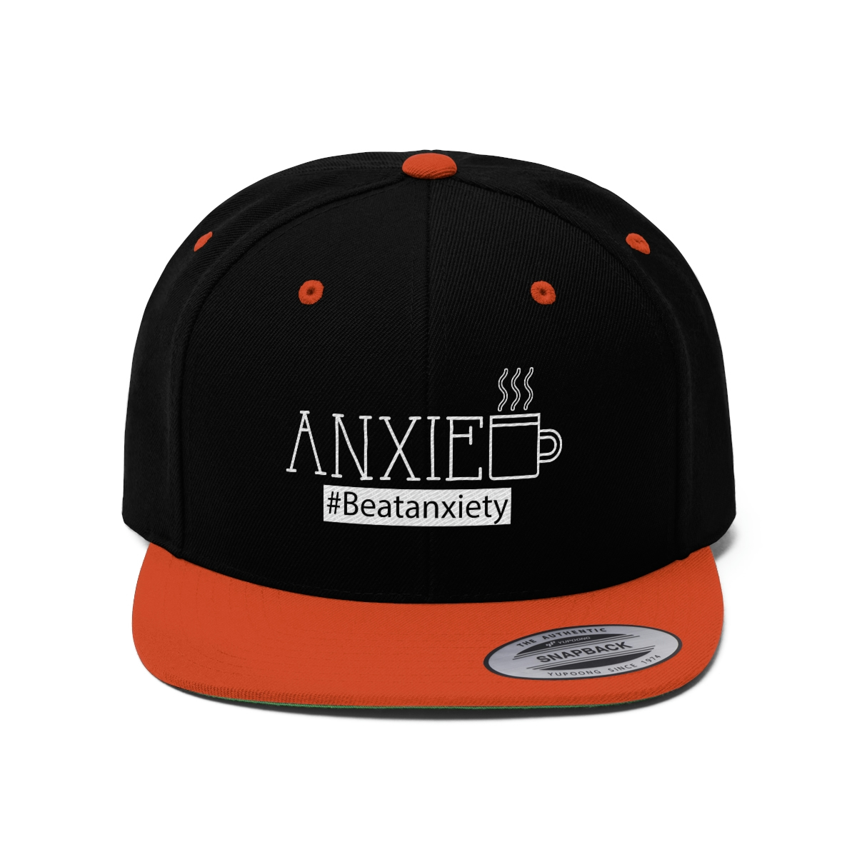 Anxiety Coffee Unisex Flat Bill Hat - Image 16
