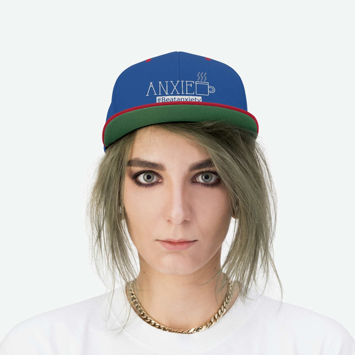 Anxiety Coffee Unisex Flat Bill Hat - Image 22