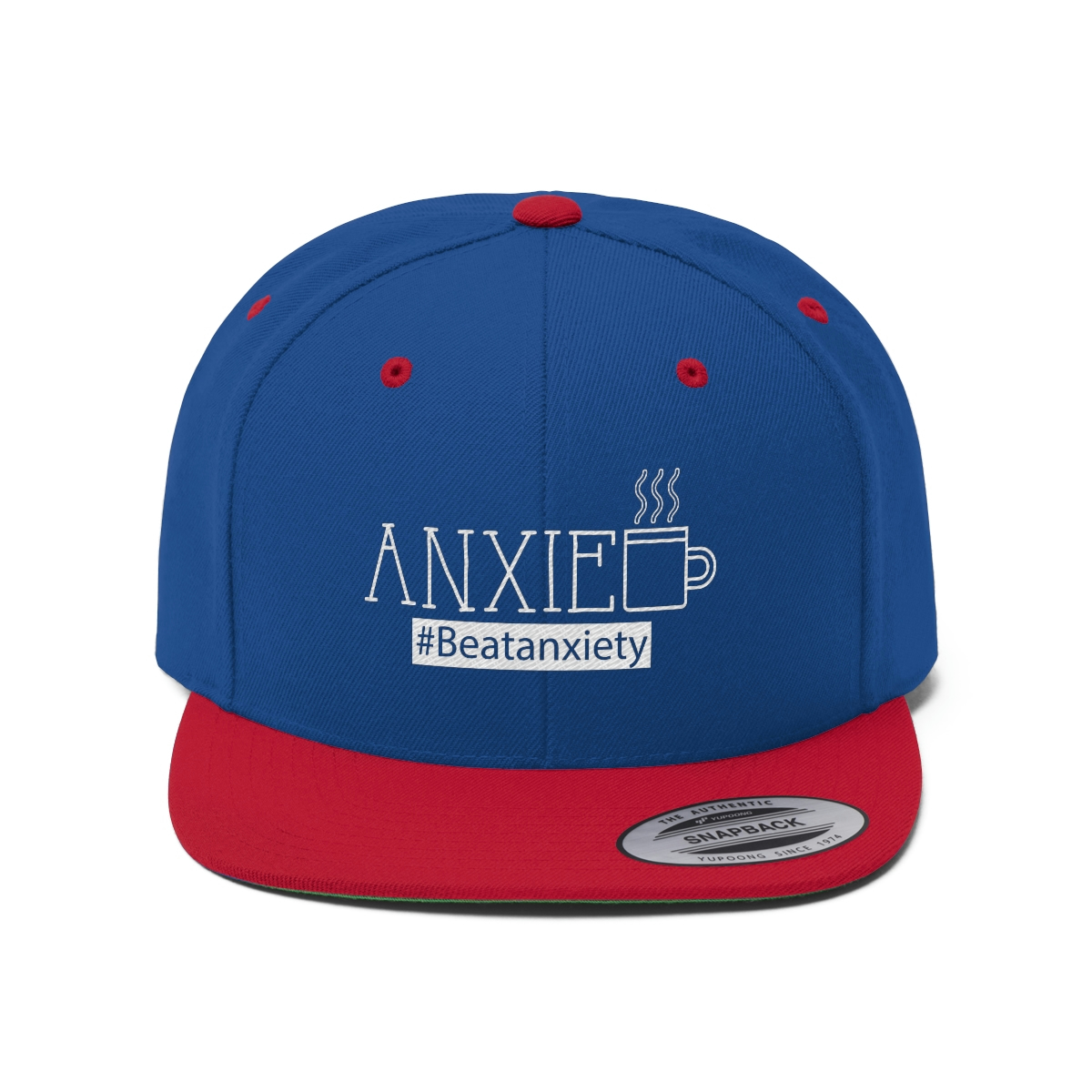 Anxiety Coffee Unisex Flat Bill Hat - Image 21
